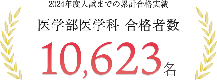 2024年度入試までの累計合格実績
